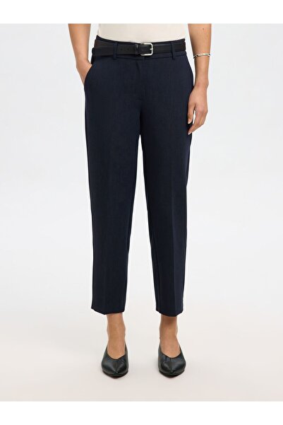 Selected Femme Tapered Hose Viskosemix Cropped
