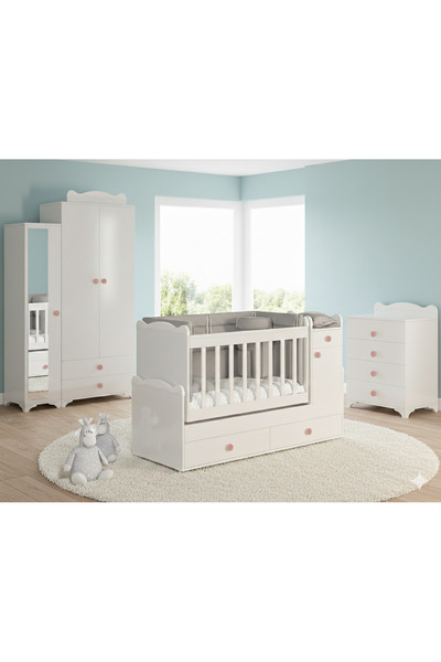 PATİKO Sahra 950 3 Kapılı Bebek Odası Takımı Beyaz