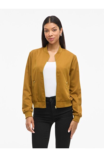 VILA Bomberjacke VIBUBBLE Reißverschluss