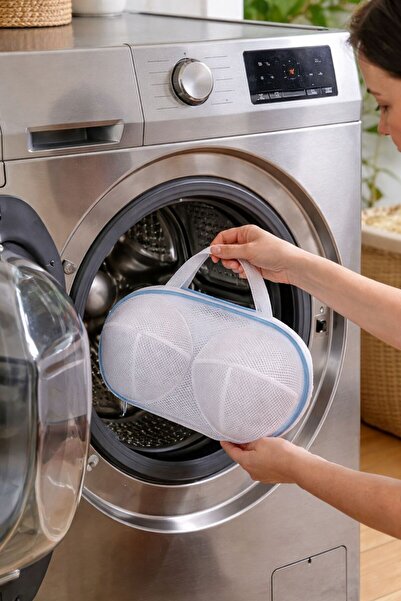 pratikus Fermuarlı Sütyen Yıkama Filesi - İç Çamaşır Sütyen Yıkama Torbası - ...