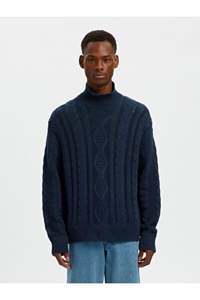 Selected Homme Rollkragenpullover 100% Baumwoll