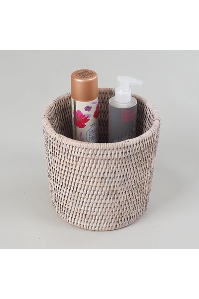 Decor Walther Basket Storage, Oval, Counter Top - White