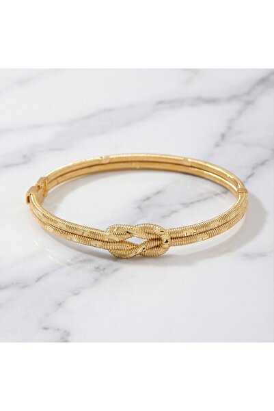 FerizZ Altın Kaplama İmitasyon Lazer Kesim Aşk Düğümü Bileklik BLZ-650
