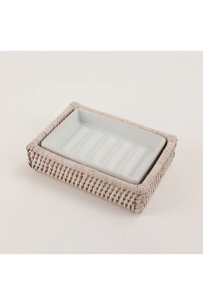 Decor Walther Basket Soap Dish, Countertop - Porcelain/White