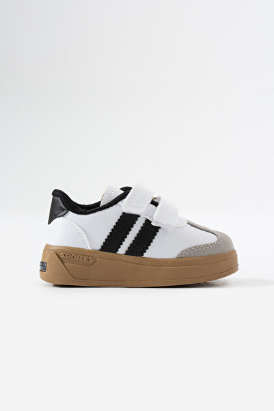 Moda Devrin White Children's Lighted Sports Shoes Sneaker