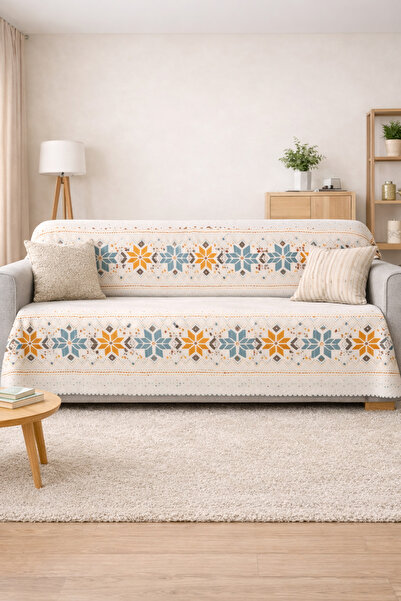 LTS HOME Yumuşak Tuşeli Dijital Koltuk Örtüsü Çok Amaçlı Koltuk Şalı Çekyat ö...