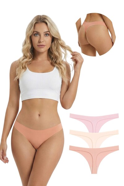 Newlilla 351 Women's Laser String Thong Panties Pack 351-v2
