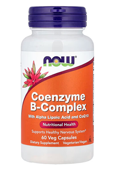 Now Foods Co-Enzyme B Complex with Alpha Lipoic Acid and CoQ10, Nutritional H...