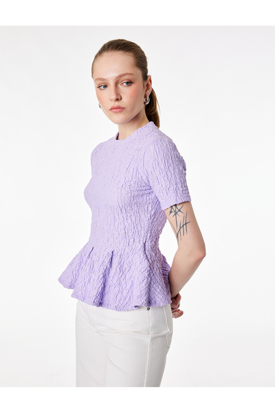 Koton بلوزة بيبلوم ليلك للنساء 6SAK70020UK