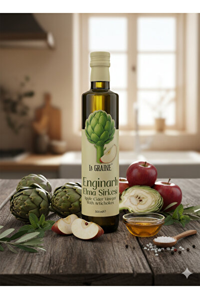 LA GRAINE ENGİNARLI ELMA SİRKESİ 500 ML