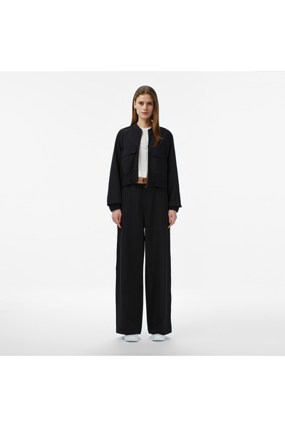 Lacoste Kadın Relaxed Fit Siyah Pantolon