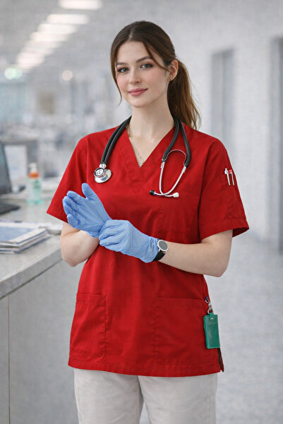 mirach 4-джобна униформа за медицински сестри и лекари Еднокомпонентна унифор...