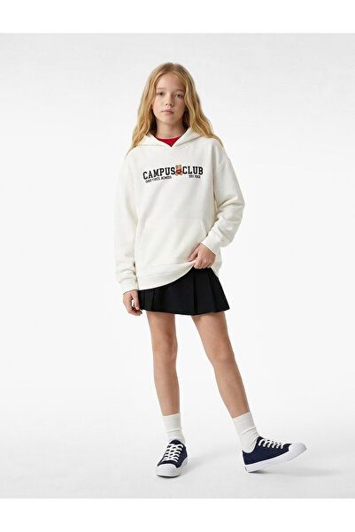 Koton Дългоръкава блуза с качулка и кенгуру джоб