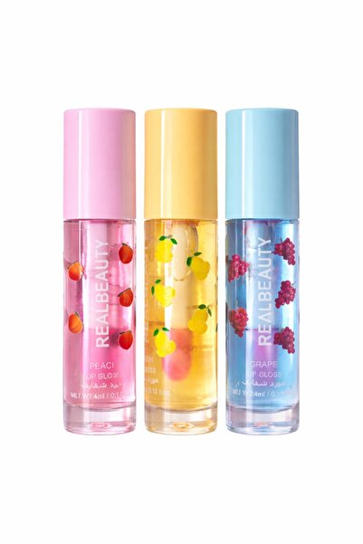 real beauty Real Beauty 3-piece lip gloss and balm set in refreshing flavors