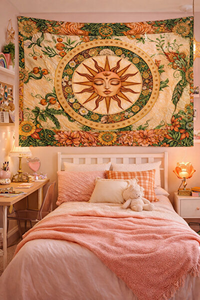 Vendini Kaliteli Kumaş , Canlı Renkler Duvar Örtüsü Duvar Halısı Wall Tapestry