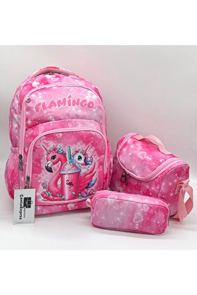 ÇantaExpress Σχολική τσάντα με μοτίβο χαρακτήρων Σετ 3 τεμαχίων για κορίτσια ...