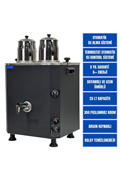 TITANIUM 2 DEMLİKLİ ÇAY KAZANI (ELEKTRİKLİ)