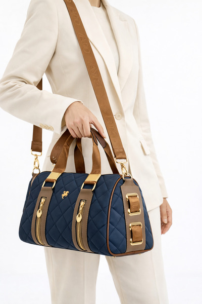 Just Polo حقيبة يد وكتف نسائية موديل أسطواني