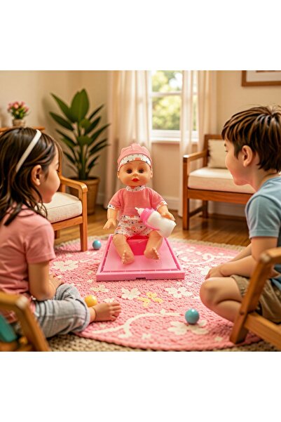 Universul Jucăriilor Păpușă Bebeluș cu Oliță, Face Pipi, Scoate Sunete, Vorbe...