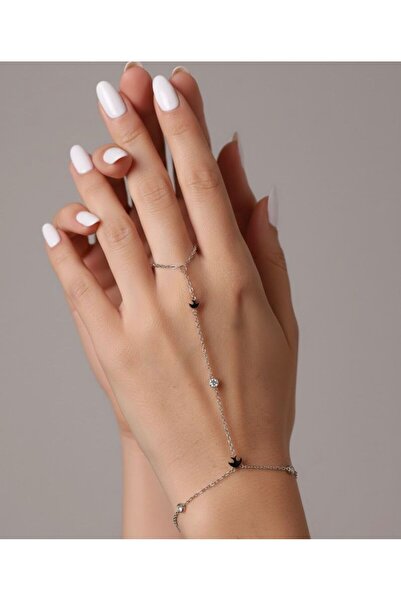 aurora dükkan Steel Silver Color Stone Shahmeran