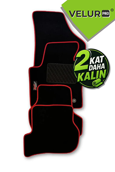 Seat Leon Mk2 2006-2012 Kırmızı Biye Fr Logolu Araca Özel Halı Oto Paspas