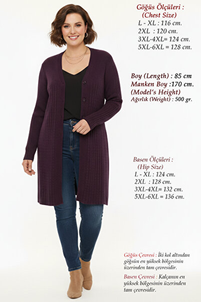 Laden Plus Size Knitwear Women's Long Oversized Medium Thick Soft Stretchy So...