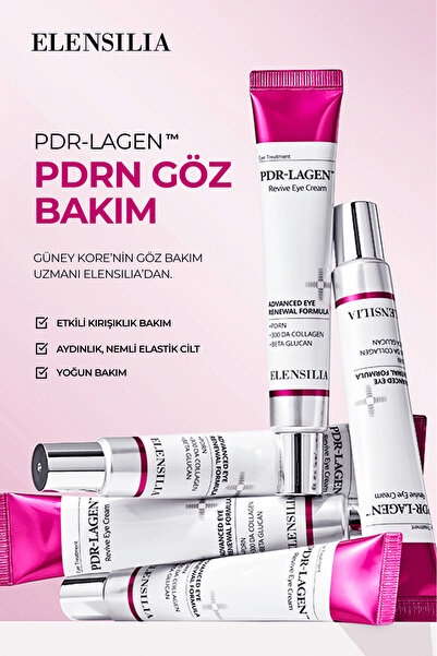 ELENSILIA Pdrn Somon DNA, Traneksamik Asit ve Kolajen İçeren Kırışıklık Karşıtı Pdr-Lagen Göz Kremi