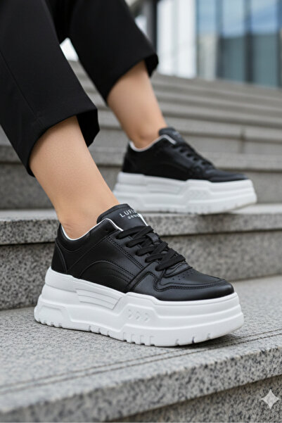 Lufian Darla Kadın Hakiki Deri Günlük Yüksek Taban Spor Ayakkabı 25y 12123002...