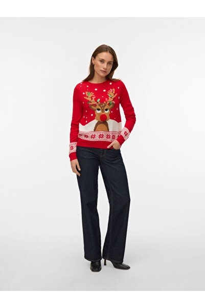 Vero Moda Strickpullover VMFROSTYDEER Strickpullover