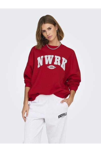 ONLY Sweatshirt mit Rundhalsausschnitt