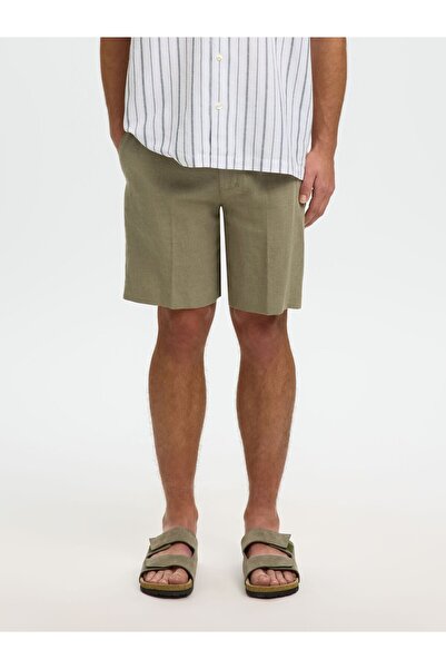 SELECTED Shorts aus Leinengemisch Regular Fit