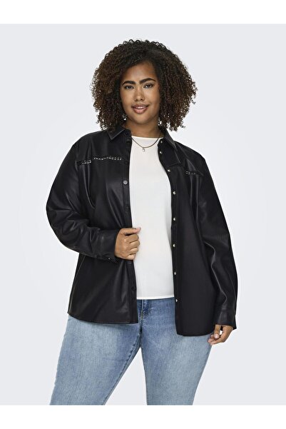 Only Carmakoma Kunstlederhemd CARTANA Kunstlederhemd