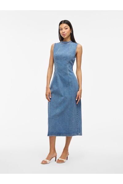 VILA Jeanskleid VINONA Midi
