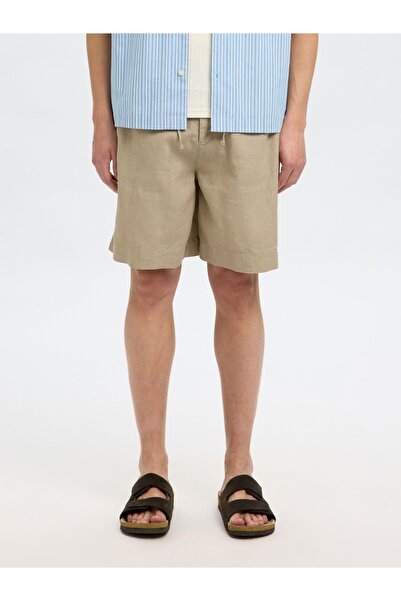 SELECTED Shorts aus Leinengemisch Loose Fit