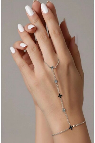 aurora dükkan زهرة شاهمران من الحجر الفضي اللون