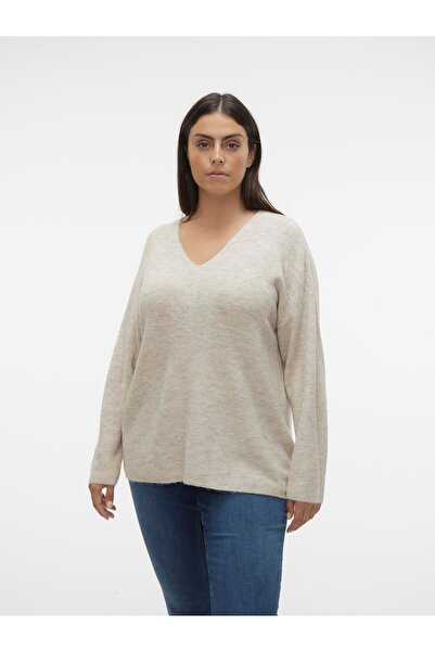 Veromoda Curve Strickpullover VMCREWLEFILE Strickpullover