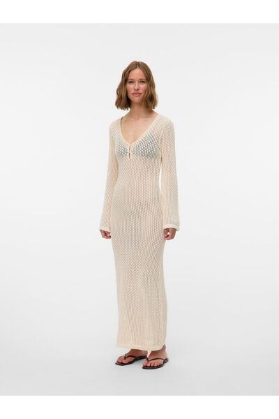 Vero Moda Strickkleid AWEMMA Langes Kleid