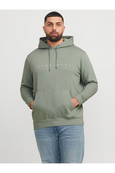 Jack & Jones Plus Kapuzenpullover mit Logo