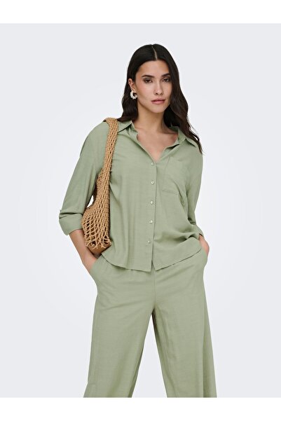 JDY Hemd JDYCAYA Leinen Hemd