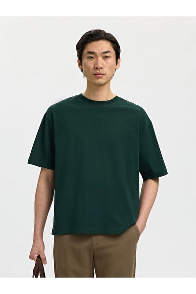 SELECTED T-Shirt mit Rundhalsausschnitt 100% Baumwoll