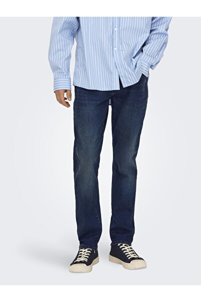 Only & Sons Slim Fit Jeans ONSWEFT Mittlere Taille Normal geschnittene Jeans