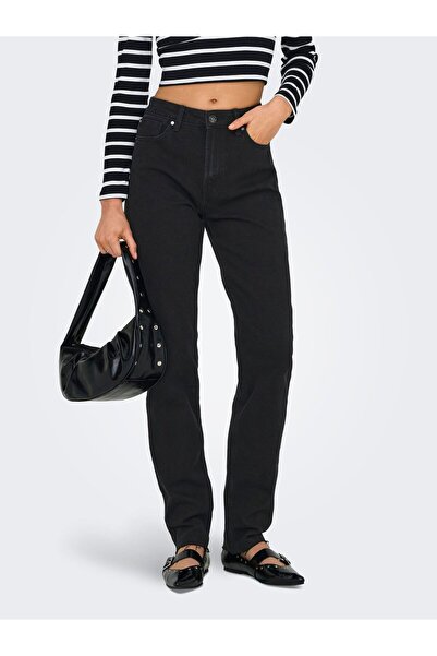 ONLY Düz Kesim kot pantolon ONLEMILY Hohe Taille Gerade geschnitten Jeans
