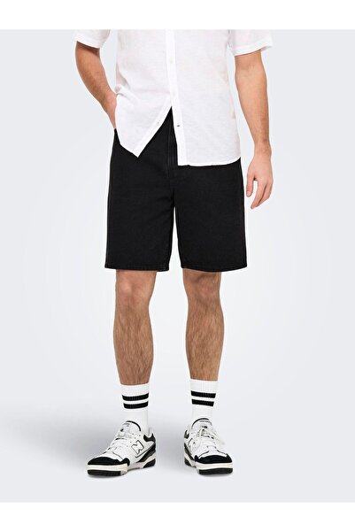 Only & Sons Jeans-Shorts ONSFADE Mittlere Taille Locker geschnitten Shorts