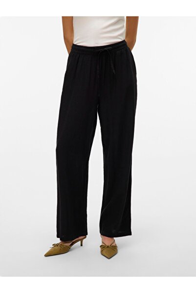 Vero Moda Hose mit weitem Beinschnitt VMLINN Mittlere Taille Hose