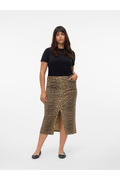 Veromoda Curve Rock VMCVERI Hohe Taille Langer Rock