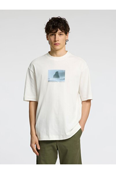 Selected Homme T-Shirt mit Rundhalsausschnitt Print
