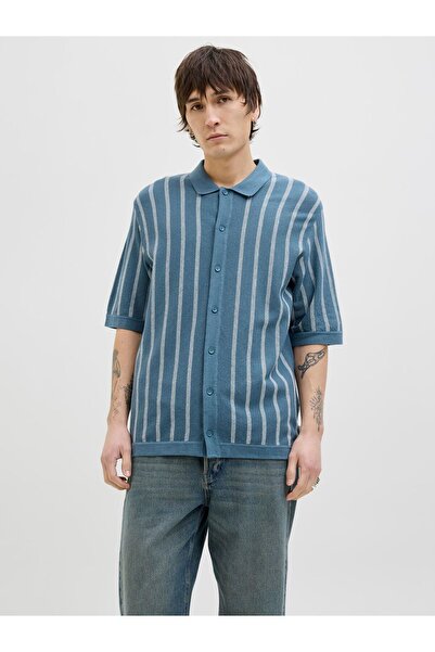 Jack & Jones Polo tricotat în dungi