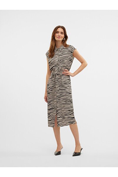 Vero Moda Hemdblusenkleid VMMYMILO Langes Kleid