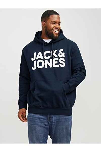 Jack & Jones Plus Kapuzenpullover Plus Size Logo Kapuzenpullover