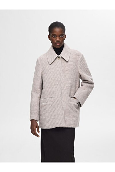 Selected Femme Mantel Klassischer Wollgemisch